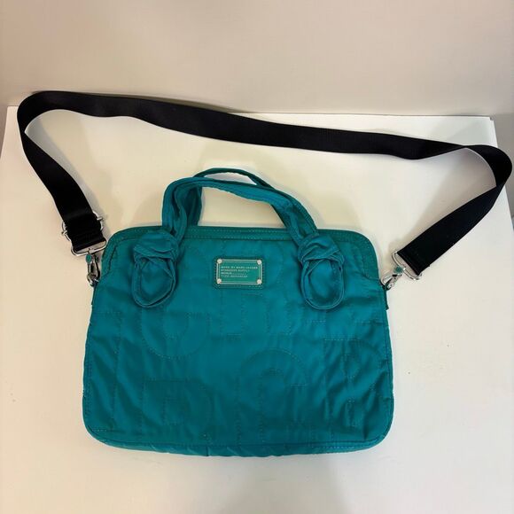 Marc by Marc Jacobs Turquoise 13" Laptop Crossbody Carrying Case Bag - Picture 1 of 7